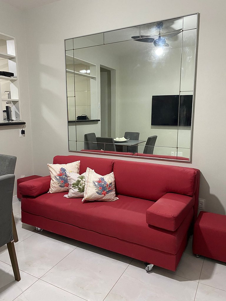 5 minutos da praia | Reformado | Ar Condicionado